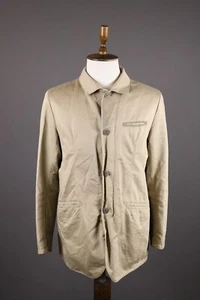 GIMOS Beige Cotton Button Down Coach Jacket Size 54 - Picture 1 of 17