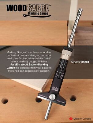 JessEm 08801 Wood Sabre Precision Marking Gage For Woodworking Hand Tool Needs • 124.06€