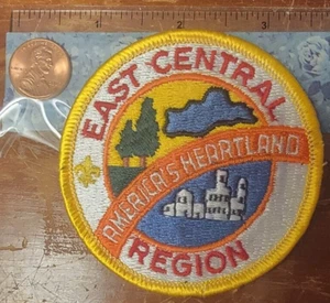BSA East Central Region patch 3" round "America's Heartland" yellow border - Picture 1 of 2