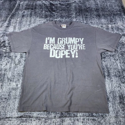 Disneyworld Walt Disney Grumpy Talla 28.5x23 I’m Grumpy Because You’re Dopey Foto 1 de 4