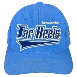 Vtg 90's UNC North Carolina Tar Heels Starter Hat Cap Blue Flexfit Sz 2 7-7 3/4 - Picture 1 of 8