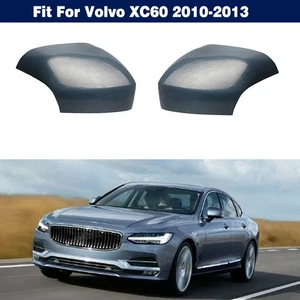 Pair Door Side Rearview Mirror Cover Shell Housing Cap For Volvo XC60 2010-2013 - Picture 1 of 9