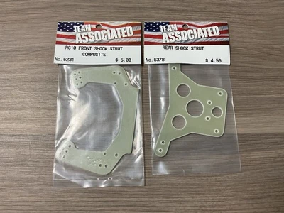 Team Associated RC10 Front & Rear Shock Strut 6231 6378 VINTAGE Rare - Image 1 of 2