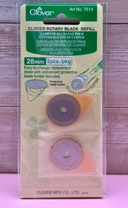Clover Rollschneider Ersatzklingen  28mm 2 Stück Doppelpack - Bild 1 von 1