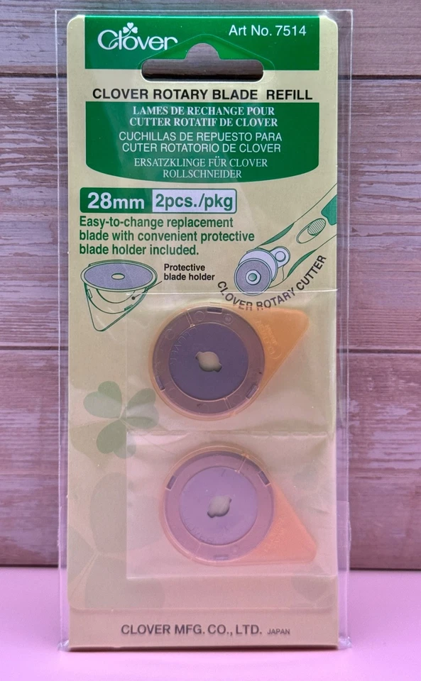 Clover Rollschneider Ersatzklingen  28mm 2 Stück Doppelpack - Bild 1 von 1