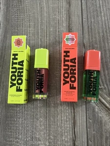 Youthforia BYO Blush Color Changing Blush Oil CHEMICAL REACTION & Lip Gloss Lot - Picture 1 of 14