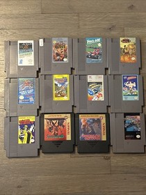 NES Nintendo Video Game Lot Of 12 Vintage Tested Tengen Baseball Stars Amagon