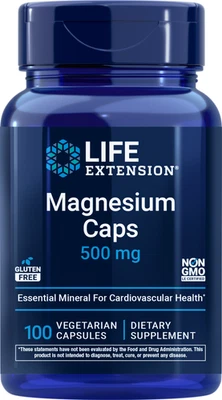 Magnesium Caps 500 mg 100 Capsules Life Extension - Image 1 of 2
