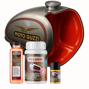 Tank Sealer ripara serbatoio vespa gs special gt kit ROSSO PICCOLO Antiruggine - Imagen 1 de 6