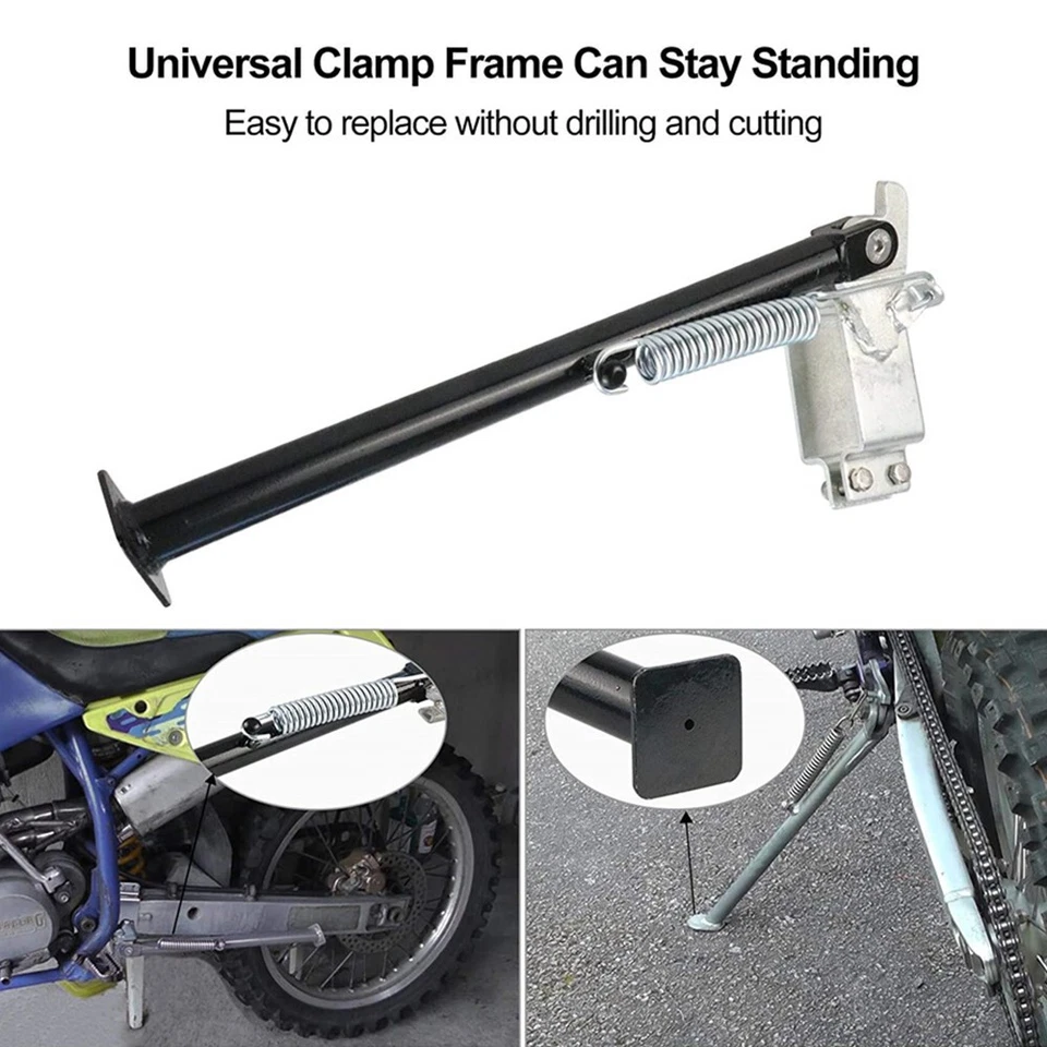 Abrazadera universal de 14" con soporte lateral para moto todoterreno de alta resistencia Foto 1 de 4