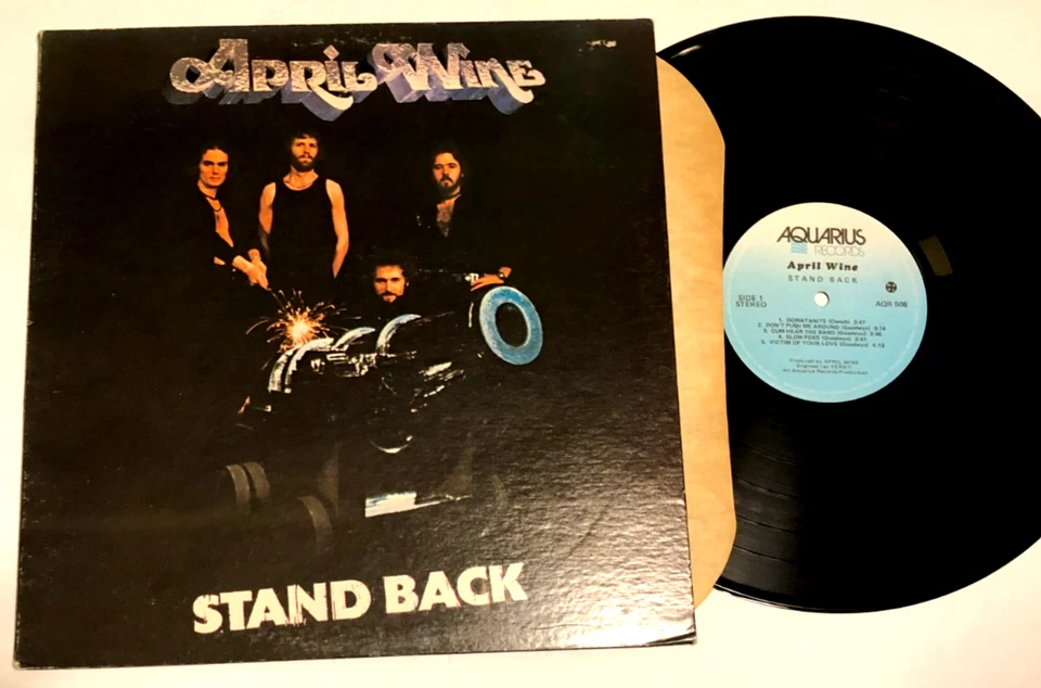 April Wine  Stand Back Lp gatef Canadian Press Nm - Image 1 of 4