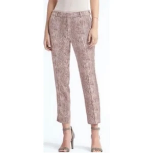 Banana Republic Avery Python Snakeskin Print Mid Rise Cropped Pants 0 💸BOGO🎉 - Picture 1 of 10