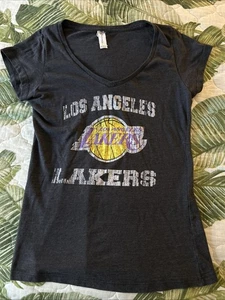 Los Angeles Lakers Shirt Top V-Neck BASKETBALL 5th & Ocean NBA LA - Picture 1 of 3