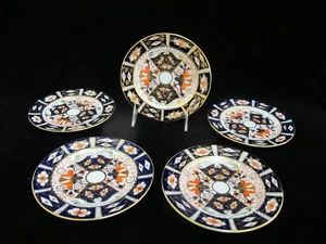 Royal Crown Derby 2451 traditionelles IMARI Porzellan 6 1/4" BROT & BUTTER Teller Set - Bild 1 von 6