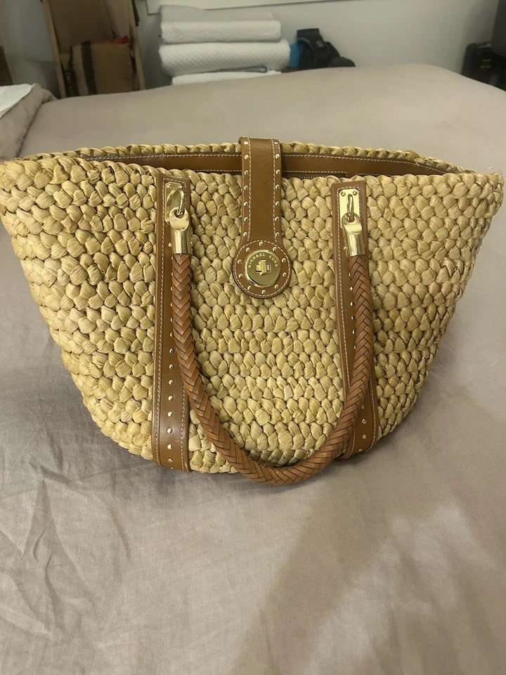 Michael Kors Large Straw Tote - Image 1 of 4