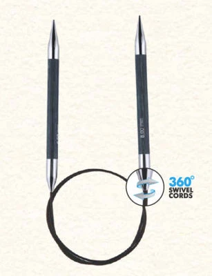 Knitpro Circular Knitting Needle Fixed Royale 360° Rotating Rope 3-12mm, 40-150cm NEW - Image 1 of 2