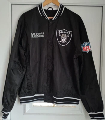 Chaqueta de fútbol americano de entrenamiento rara vintage retro RIDERS Las Vegas NFL talla L Foto 1 de 4