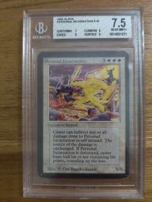 Alpha Personal Incarnation mtg magic the gathering bgs 7.5 near mint+ rare - Image 1 of 2