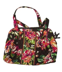 VERA BRADLEY Caroline Shoulder Bag in English Rose (Retired Print) - Picture 1 of 4