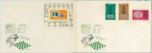 82745 - LA HABANA - Historia Postal - 2 Fundas FDC AJEDREZ Campeonato Mundial 1966 - Imagen 1 de 1