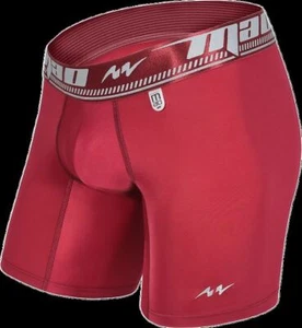 MAO Sports Perfect Fit Boxer Shorts Microfiber With Neon Band Vino Red 8 - Bild 1 von 3
