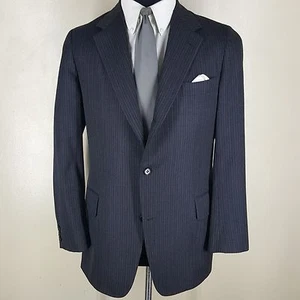 J. PRESS 100% Wool Sport Jacket 3 rd Button Roll Center Vent Fit 40-41 Long - Picture 1 of 11