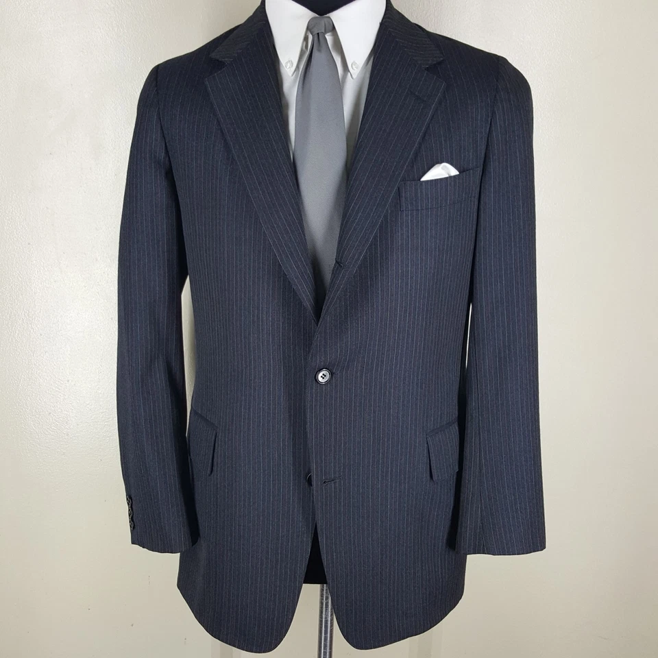 J. Jaqueta esportiva PRESS 100% lã 3 rd botão rolo ventilação central ajuste 40-41 comprimento - Imagem 1 de 4