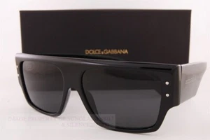 Brand New Dolce & Gabbana Sunglasses DG 4459 501/87 Black/Dark Grey Women - Picture 1 of 6