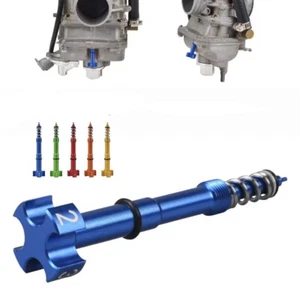 Vite Regolazione Aria Carburatore Kehinin FCR in Ergal Arancione Rosso Blu Moto - Foto 1 di 9
