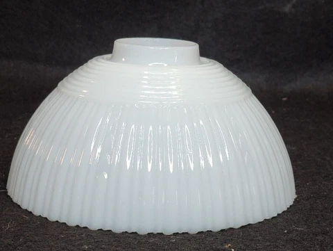 Vintage Antique Opaque White 6" Slip Shade Chandelier Sconce Gas Oil 1 3/4  Slip Cover