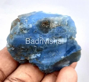 255 Ct Natural Rough Sky-Blue Opal Certified Loose Gemstone Best Ebay Offer 4JUE - Picture 1 of 11
