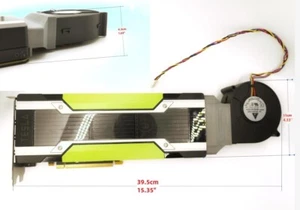 NVIDIA Tesla P40 24GB DDR5 GPU Accelerator Card Dual PCI-E 3.0 With cooling fan - Picture 1 of 8