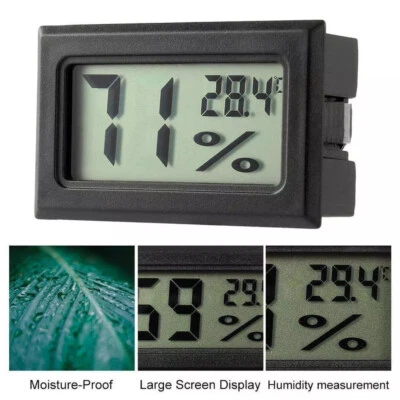Digital LCD Temperature Mini Humidity Meter Gauge Thermometer Hygrometer  ⇓ - Image 1 of 4