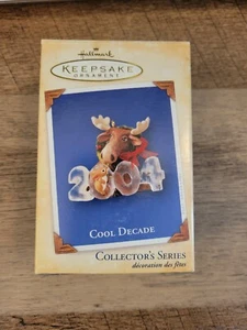 Hallmark Keepsake Cool Decade 2004 Christmas Ornament 5th in the Series Moose - Picture 1 of 2