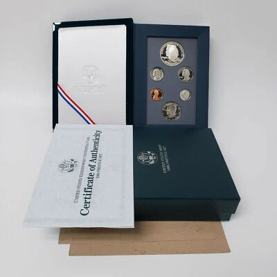 (1) 1990 US Mint Prestige Proof Set Eisenhower Centennial Silver with Box & COA - Image 1 of 2