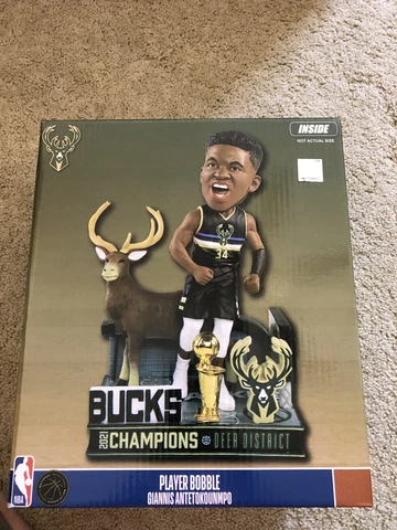 Giannis Antetokounmpo Milwaukee Bucks Deer District 2021 Championship Bobblehead Cover