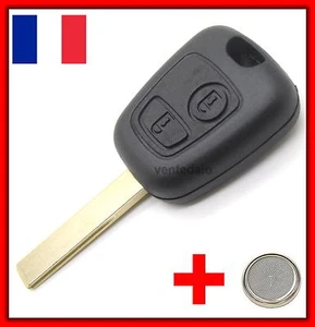 Coque Télécommande Plip Clé Pour Peugeot 107 207 307 407 + Lame Rainurée 8mm - Imagen 1 de 3