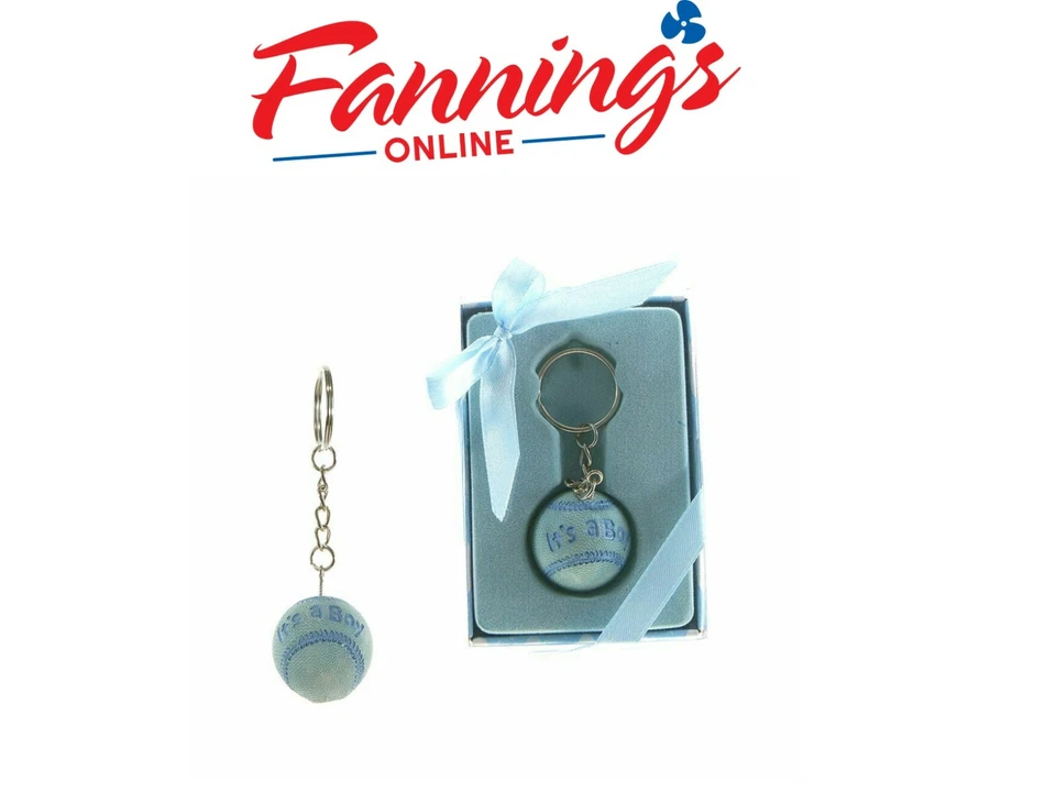 Favor de fiesta de baby shower "It's a Boy", béisbol, azul claro Foto 1 de 1