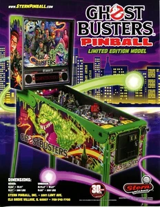 Ghostbusters Limited Edition Stern Pinball Flyer Mint / Brochure / Ad - Picture 1 of 2