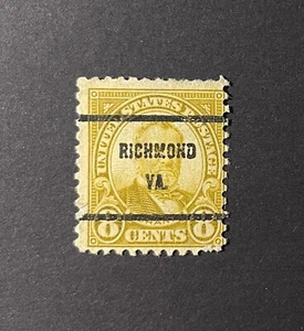 Richmond, Virginia Type 61 Precancel - 8 cents Ulysses S. Grant - U.S. #640 - VA - Picture 1 of 1