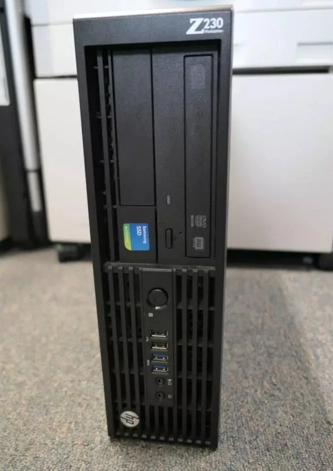 HP Z230 SFF Workstation Computer Intel Core i7-4790 3.60GHz 8GB 500GB - Image 1 of 2