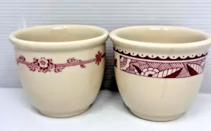 IROQUOIS CHINA 2 VINTAGE RESTAURANT WARE CUSTARD EGG BOULLION CUPS ***READ*** - Picture 1 of 9