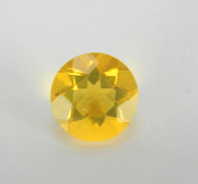 Piedra preciosa facetada de ópalo de fuego brasileño natural de 0,575 quilates redonda BFO09 Foto 1 de 2