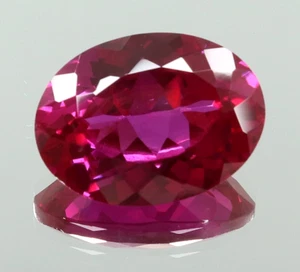 Natural Flawless Rhodolite Garnet Oval Cut Certified Loose Gemstone 8.90 Ct - Picture 1 of 8