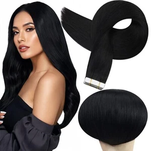 Full Shine Human Hair Tape in Hair Extensions 20 Inch Human Hair Extensions T... - Picture 1 of 9