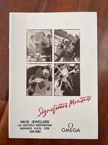 Omega Catalog 1987 - Significant Moments Omega Catalogue Vintage - Picture 1 of 5