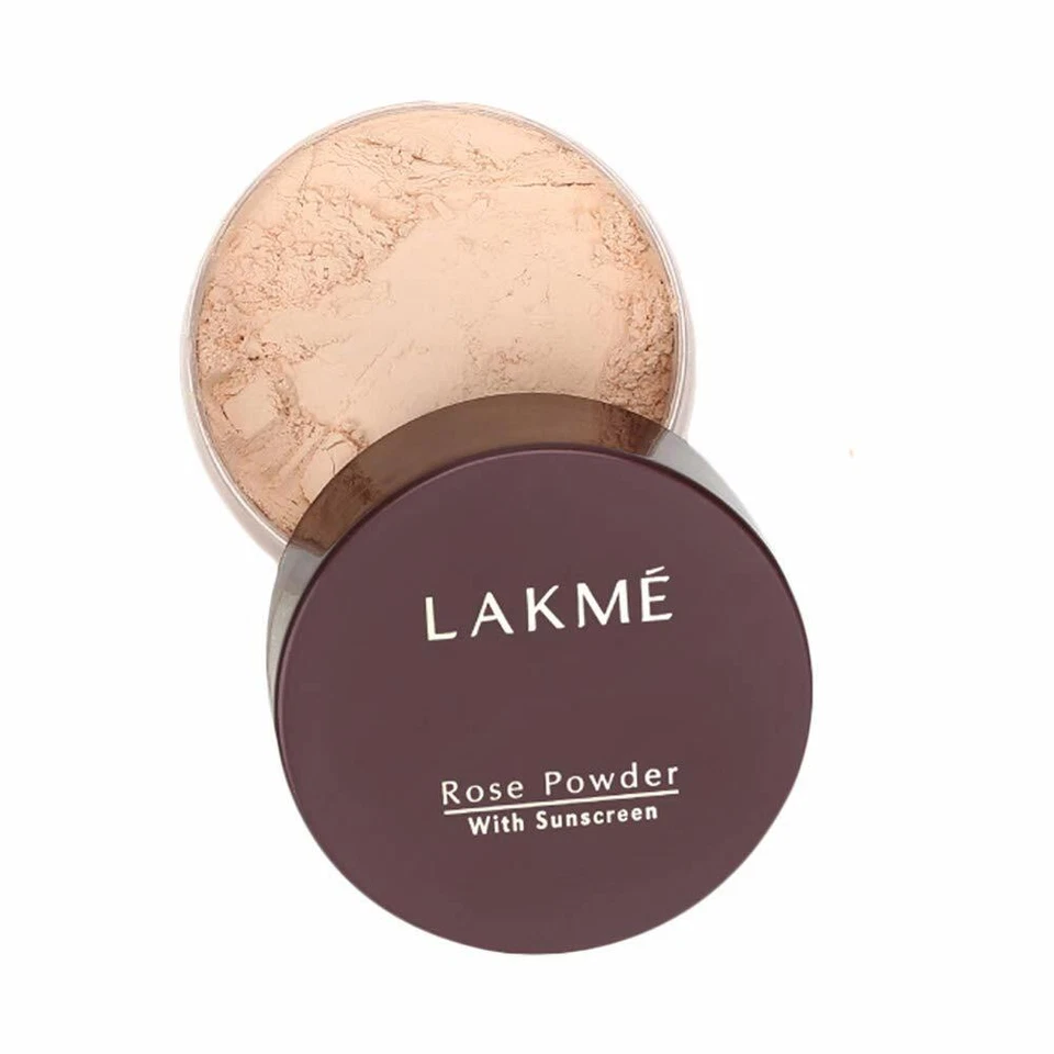 Lakme Rose Loose Face Powder with Sunscreen, Soft Pink, Face Makeup 40gm_ - Image 1 of 1