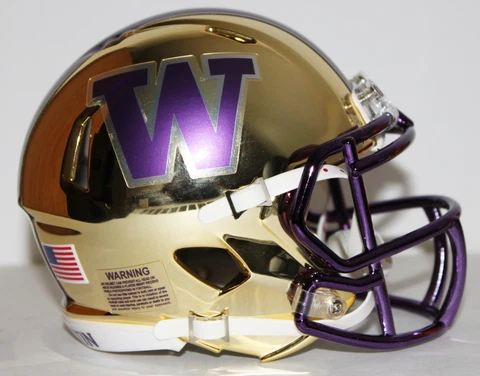 2022  Washington Huskies Custom Riddell Mini Helmet vs Texas - Alamo Bowl Cover