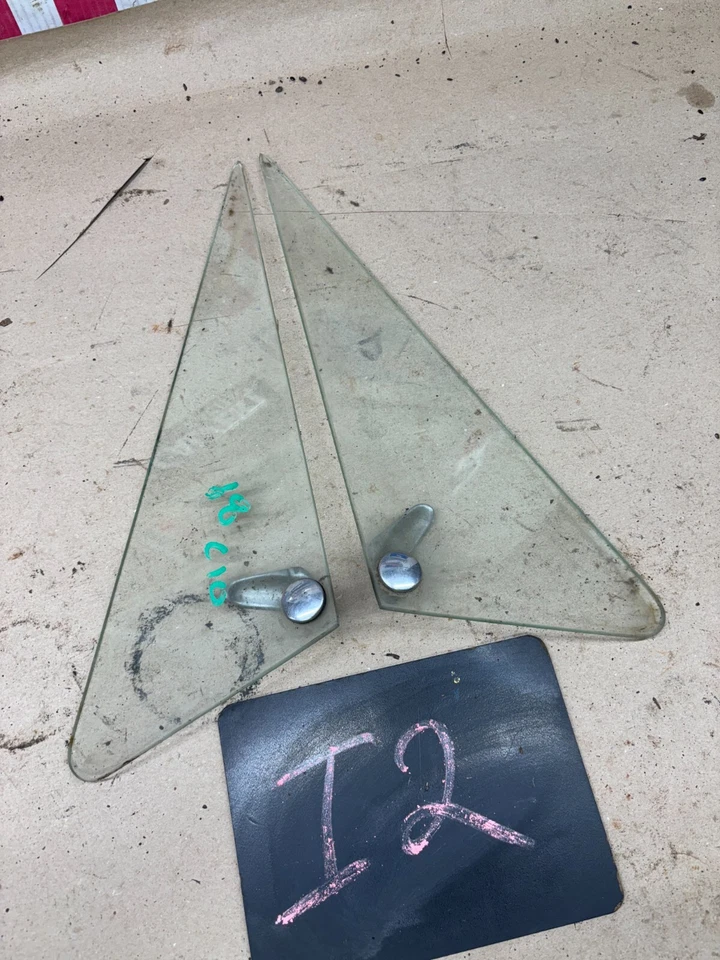 1967 1972 1971 C10 C20 C30 K10 Chevrolet diestro puerta izquierda ventilación ala ventana cristal conjunto p Foto 1 de 4