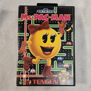 Ms. Pac-Man Sega Genesis, 1991 Videospiel komplett mit Handbuch und Hülle - Bild 1 von 5
